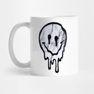 marble drippy smiley face Mug